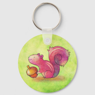 Rosaekorre Keychain Nyckelring