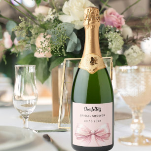 Rosafärgad bröllopsfest med rosett