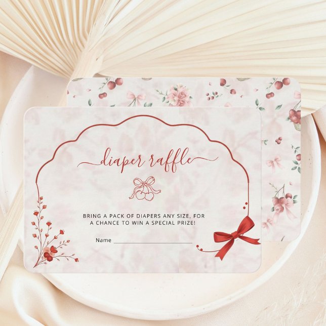 Rosafärgad chokladbärs-tema baby shower med rosett tilläggskort (Skapare uppladdad)