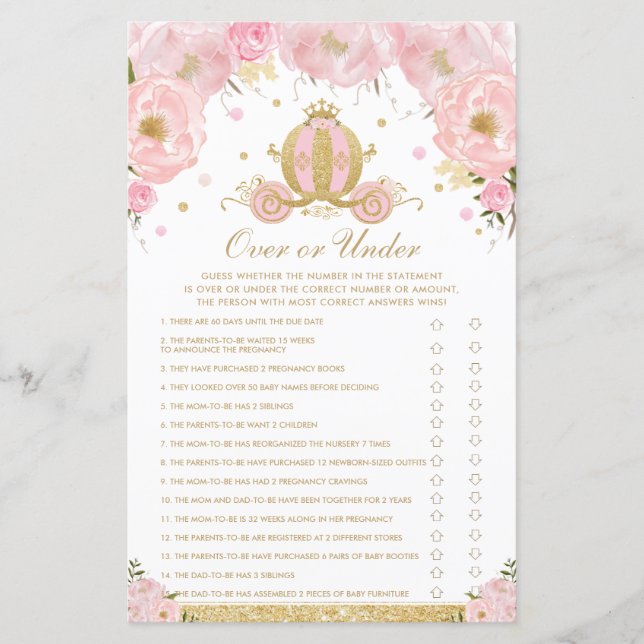 Rosafärgade blommiga prinsessa-barn över- eller un (Framsida)