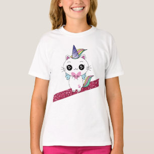 Rosaglitter Caticorn T Shirt