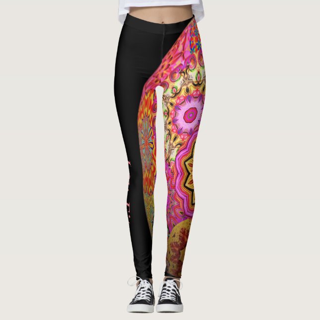 Rosaglitter Leggings (Framsida)