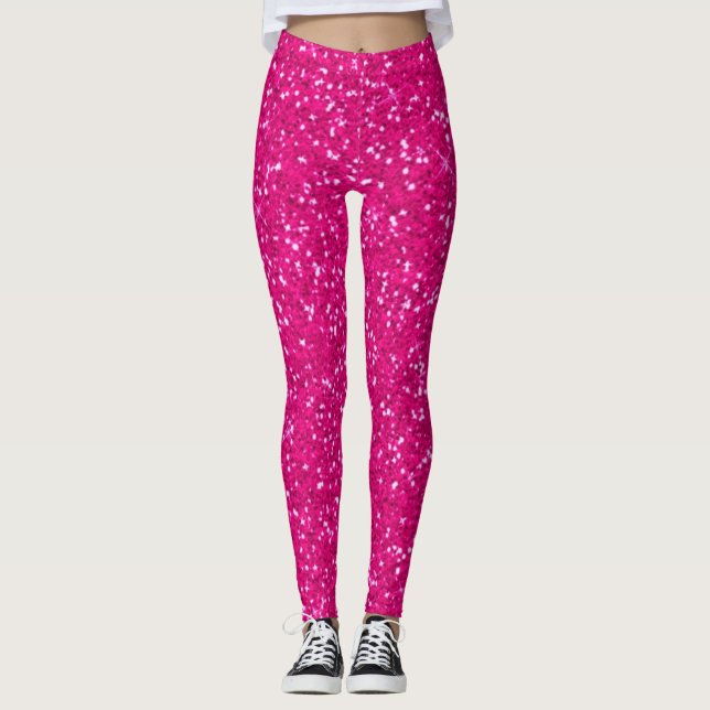 rosaglitter leggings (Framsida)