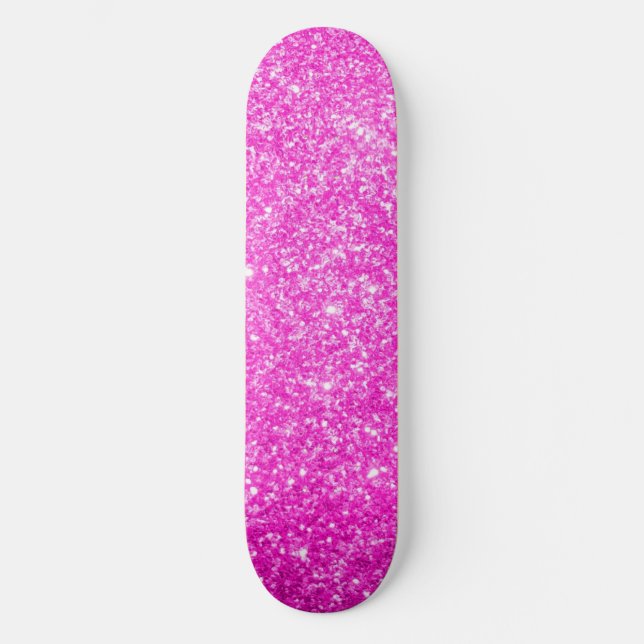 Rosaglitter Old School Skateboard Bräda 21,6 Cm (Framsida)
