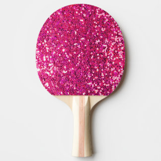 Rosaglitter Pingisracket