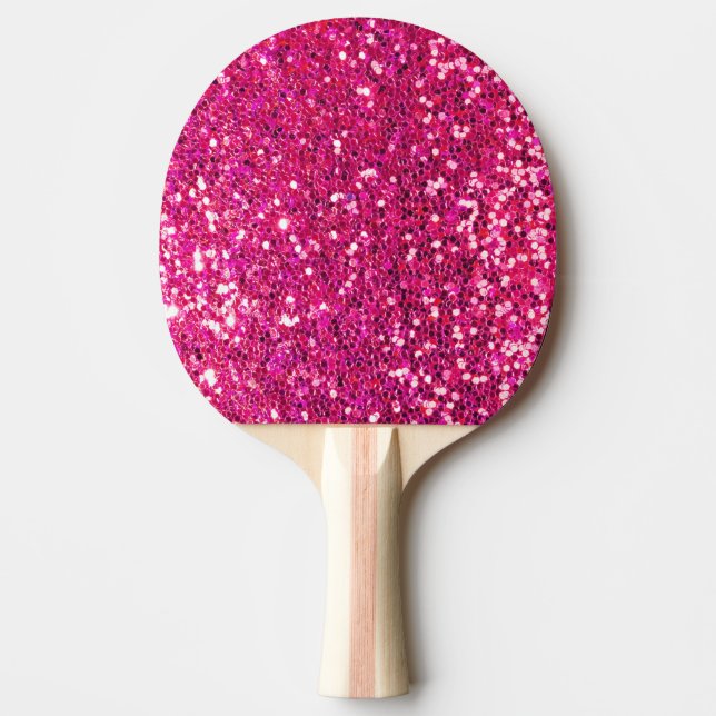 Rosaglitter Pingisracket (Framsidan)