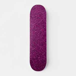 Rosaglitter Skateboard Bräda 19,5 Cm