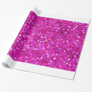 Rosaglitter som slår in papper presentpapper