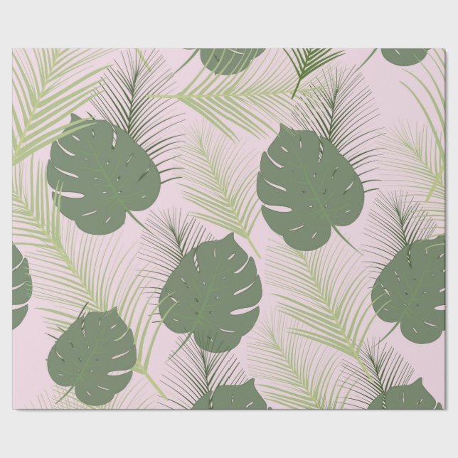 Rosahandflatan som slår in papper presentpapper (Seam)