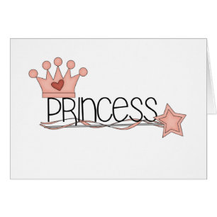Rosakrona och trollspöPrincess Hälsningskort