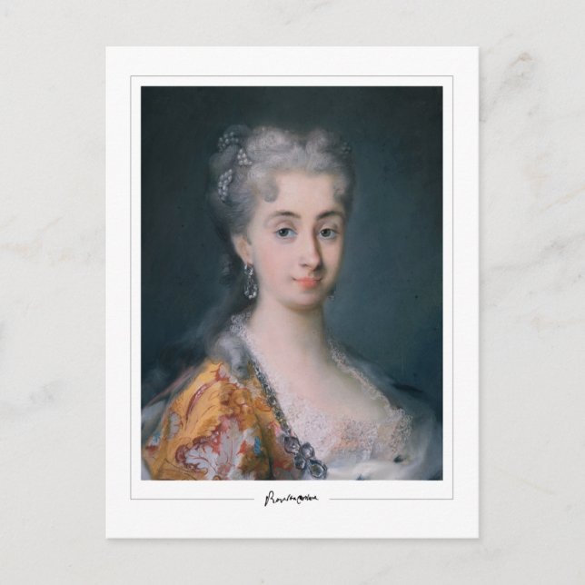 Rosalba Carriera #14 - vykort för konst (Framsida)