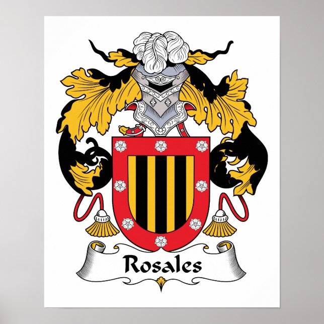 Rosales Family Crest Poster (Framsidan)