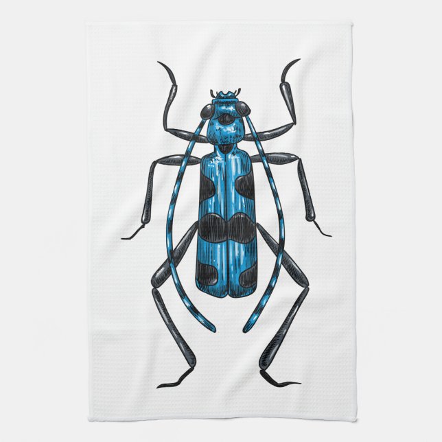 Rosalia Alpina beetle Kökshandduk (Vertikal)