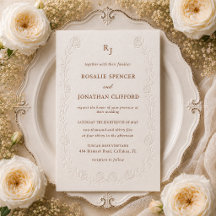 Rosalie Heirloom Blind Letterpress Bröllop