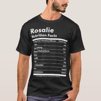 Rosalie Nutrition Facts Gift Funny Personlig Na T Shirt