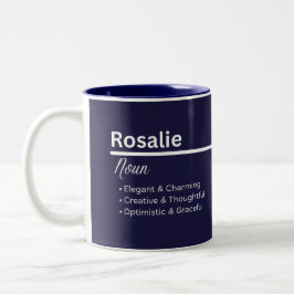 Rosalie Personlig Namn Kaffe Mugg