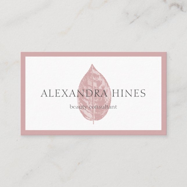 rosalövvisitkort visitkort (Framsida)