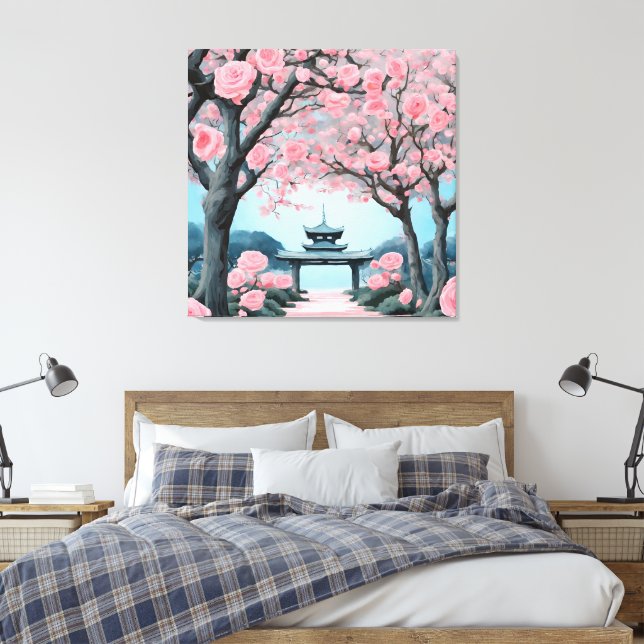 Rosan AI art Canvastryck (Insitu (sovrum))
