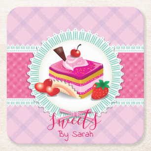 Rosan av den vackra bakverk Underlägg