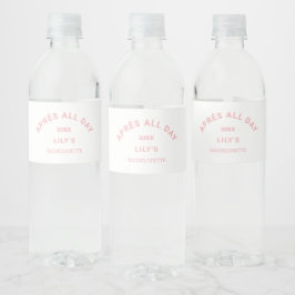 Rosan Bachelorette Ski Party Vattenflaskor Etikett