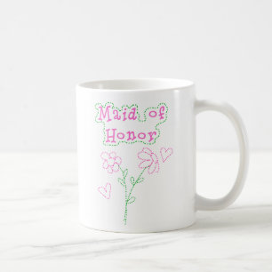 Rosan blommar maid of honor kaffemugg
