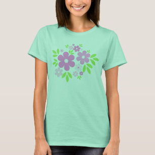 Rosan blommar på svarten - Tshirt Tee