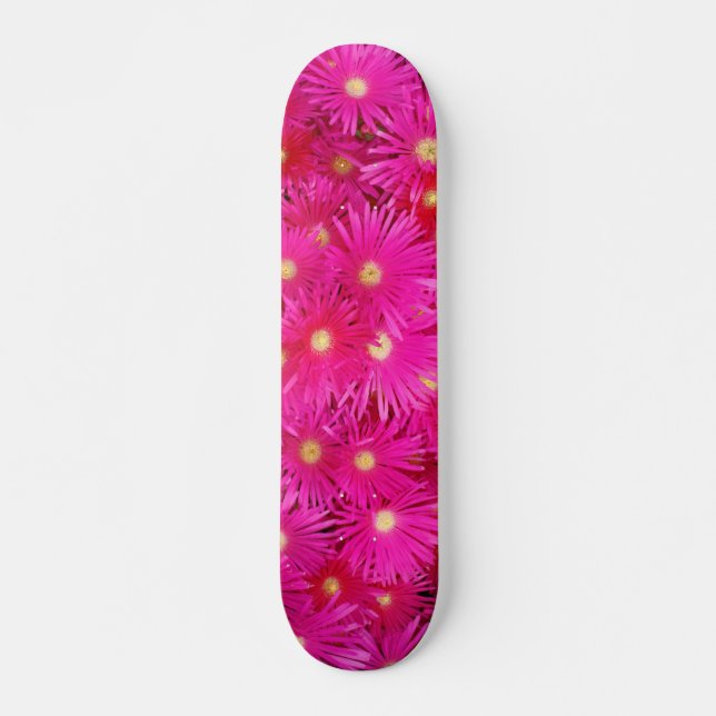 Rosan blommar skateboarden old school skateboard bräda 21,6 cm (Framsida)