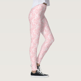 Rosan Blommigt Ro Mönster Leggings