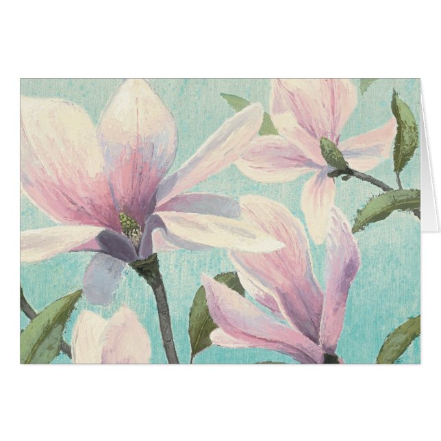 Rosan blomstrar från söderna hälsningskort (Framsidan Horizontal)