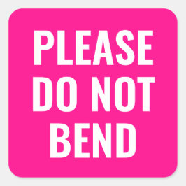 Rosan böjer sig inte för ett modernt trendig fyrkantigt klistermärke