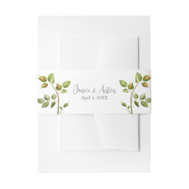  Rosan Botaniska Bröllop Band För Inbjudningskort