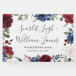  Rosan Bröllop i Burgundy Gästböcker