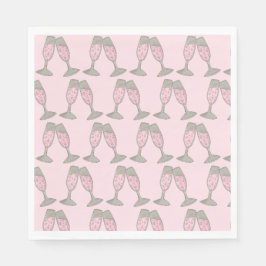 Rosan Champagne i Möhippan för Bachelorette-partie Pappersservett