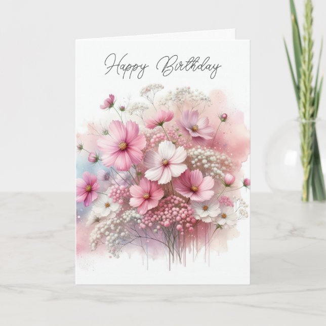 Rosan Cosmos Bouquet Kort (Framsida)
