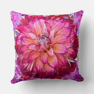 Rosan Dahlia Dekorativ kudde med en bloom