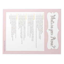 Rosan för Anteckningsblocket för Mobila babyskor Anteckningsblock