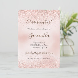 Rosan Glitter Inbjudningar