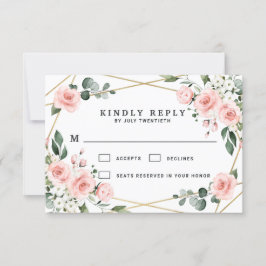  Rosan Guld och den vita Blommigten Grey Bröllop OSA Kort