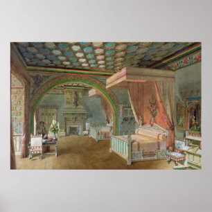 Rosan i Chateau de Roquetaillade Poster