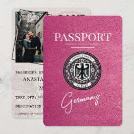 Rosan magenta Tyskland Passport Spara datum Datumet