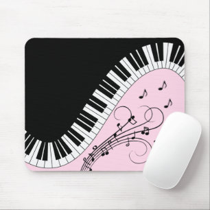 Rosan Piano Tangentbord Black and White Music Desi Musmatta