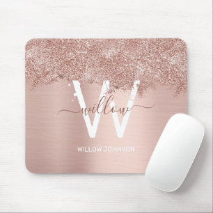 Rosan ro Guld Girly Glitter Dust Monogram Musmatta