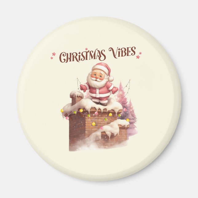 Rosan Santa Vibes Magnet (Framsidan)