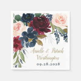 Rosan Silver Guld Bröllop Pappersservett