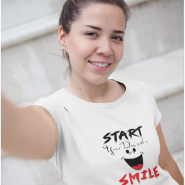 Rosan startar din dag med en mil t shirt