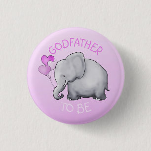 Rosan sväller elefanten som baby shower knapp