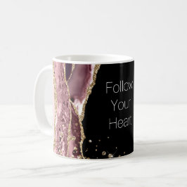 Rosan Svarta Ro Guld Glitter Kaffemugg