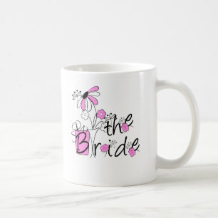 Rosan/svarten blommar bruden kaffemugg