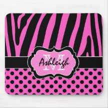 Rosan svarten, vitsebrarand & pricker Mousepad