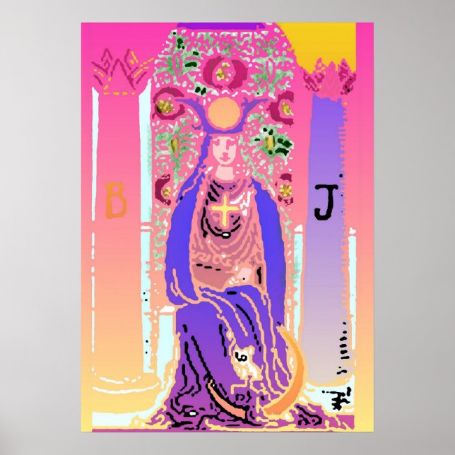 Rosan Tarot Poster Lila av högpristagare (Framsidan)